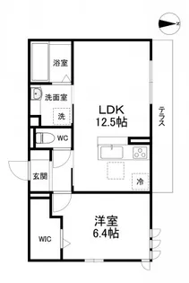 ルミナーレM&K【1階】の間取り
