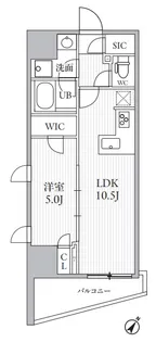 シーズンフラッツ大井町【11階】の間取り