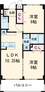 AL VELL(アルヴェル)【303号室】の間取り