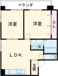 メゾンなかほど【2階】の間取り