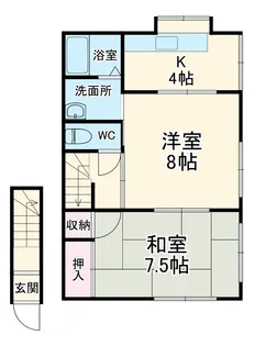 コーポスカイ【B号室】の間取り