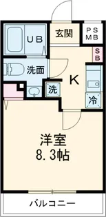 レンティーヴァ綾瀬【3階】の間取り