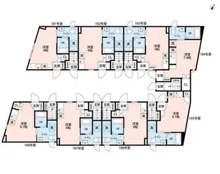 フェリオ小田急相模原【1階】の間取り