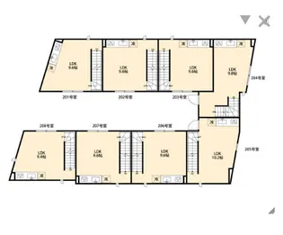 フェリオ小田急相模原【2階】の間取り