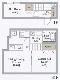 LiveFlat高田馬場【102号室】の間取り