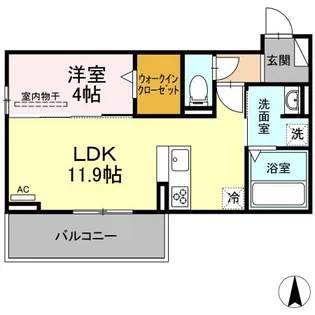 サンセール【3階】の間取り
