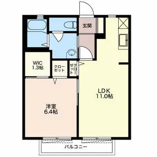 エンゼルハイム【2階】の間取り
