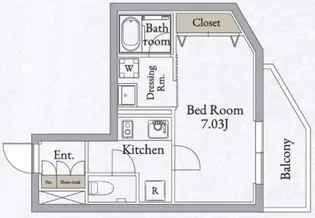 LIVEFLAT高田馬場【2階】の間取り