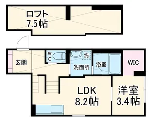 スマイシアAPARTMENT西富田【2階】の間取り