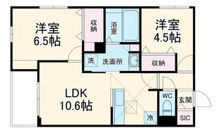 シャルール金沢文庫【3階】の間取り