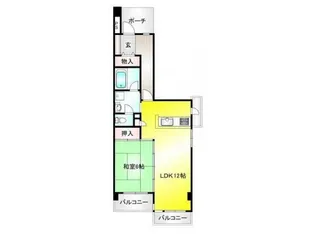 サンスクエア川崎5号棟【901号室】の間取り