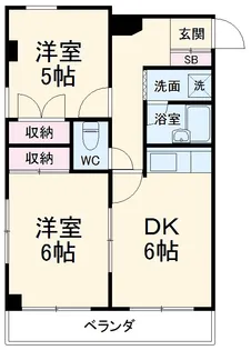 三ツ和マンション【3階】の間取り