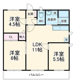 サングレイスI’m【2階】の間取り