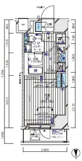 メインステージ北千住Ⅴ【1階】の間取り
