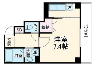アヴニール御所南【2階】の間取り