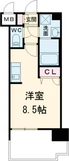 エンクレスト天神LIFE【5階】の間取り
