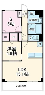 タウラス クレイン【3階】の間取り