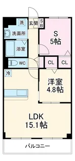 タウラス クレイン【1階】の間取り