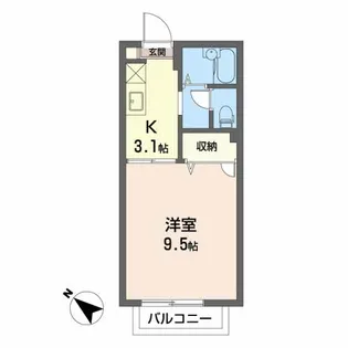 フレグランスミヤビA【2階】の間取り