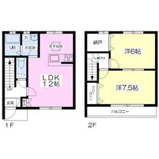 エクレール【102号室】の間取り