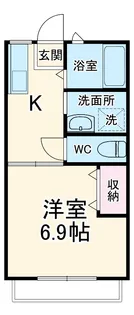 コーポ泉A【2階】の間取り