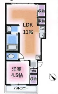 大和田テラス【302号室】の間取り
