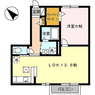 ローズコート宇頭【1階】の間取り