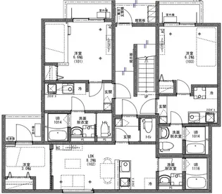 KEIAI RESIDENCE 西大宮【2階】の間取り