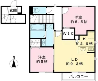 La Lumiere B【201号室】の間取り