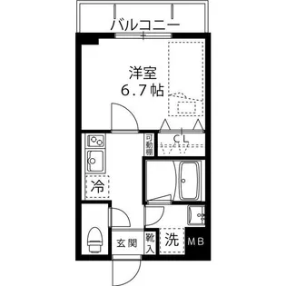 LOC'S SAGINUMA【1階】の間取り