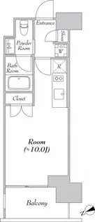 カナルフロント芝浦【8階】の間取り