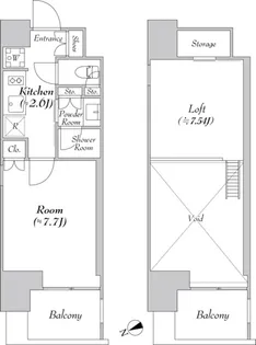 カナルフロント芝浦【11階】の間取り