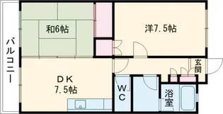 コーポサン【105号室】の間取り