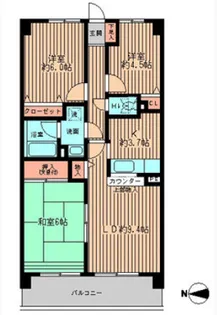 フォレストパーク相模原【702号室】の間取り