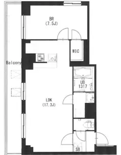 エスティメゾン都立大学【2階】の間取り
