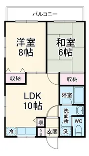 サンビューハイツ【103号室】の間取り