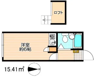 ブルーメアライ71【103号室】の間取り