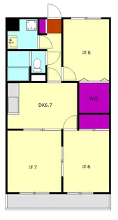 パレスコスモス【2階】の間取り
