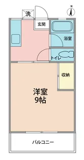 中田ハイツ【2階】の間取り