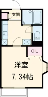 コーポアイビー【104号室】の間取り