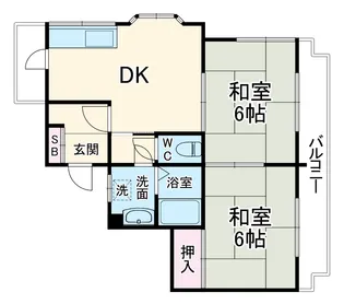 沖第3ハイツ【2階】の間取り