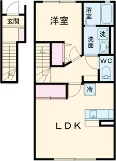 Rio平松【202号室】の間取り
