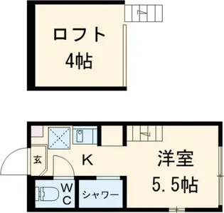 ハーモニーテラス東高円寺【1階】の間取り