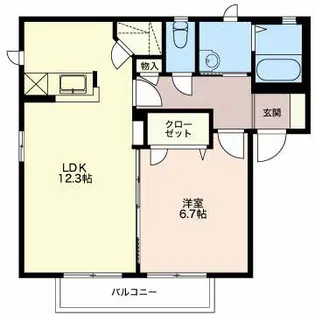 コートツヅキ【2階】の間取り