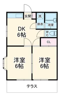 めぐみハイツ【1階】の間取り