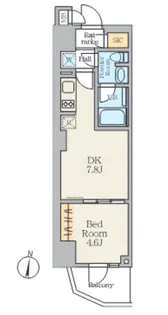 Alivis笹塚【5階】の間取り