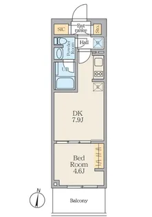 Alivis笹塚【4階】の間取り