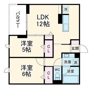 NOBLE VILLA浦和美園【2階】の間取り