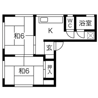 手塚ビル【3F西号室】の間取り