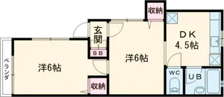 ランドコート【205号室】の間取り